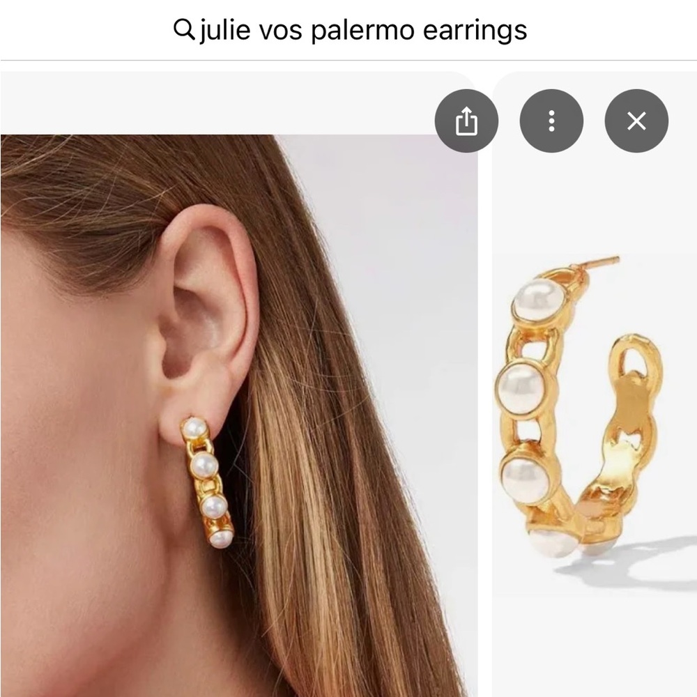 Julie Vos Palermo Pearl Hoops